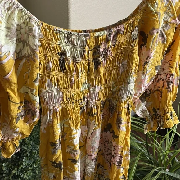 H&M Yellow Floral Dress Size XS - Picture 8 of 8